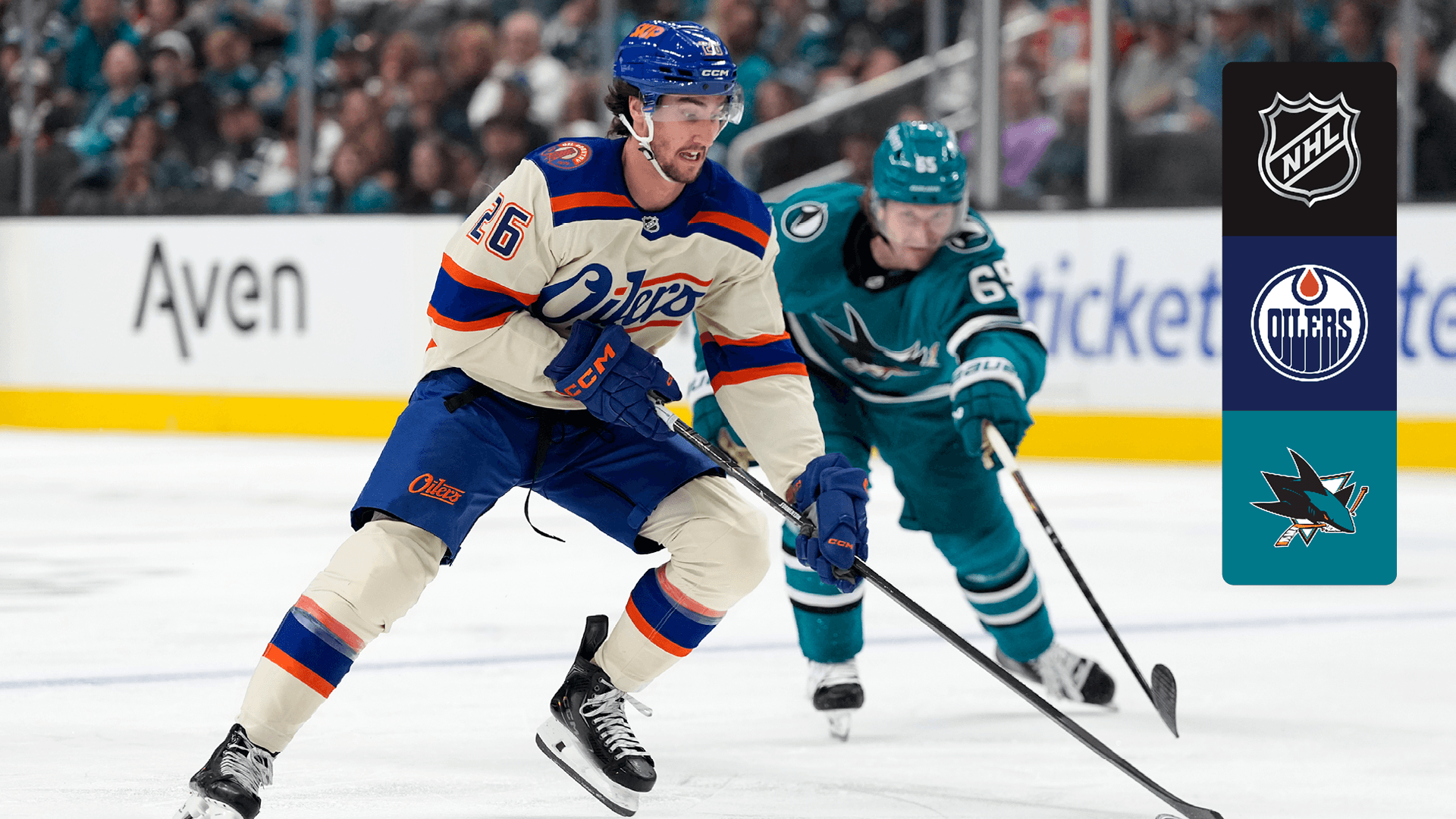 Watch Oilers @ Sharks Live Stream Online | DAZN AO