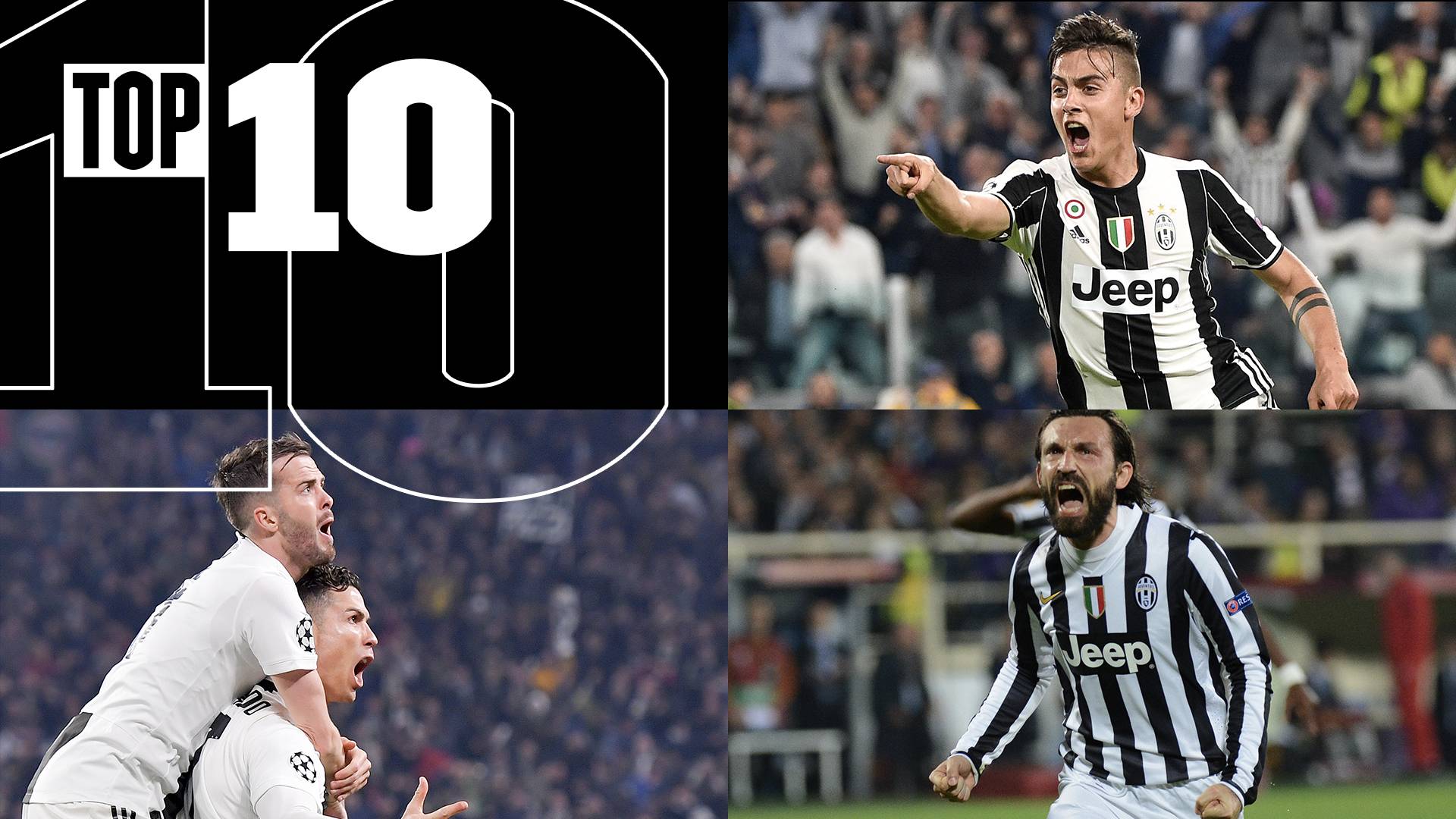 Watch Juventus Top 10 European Goals Stunners From Zidane Ronaldo Pirlo Online Dazn Ca