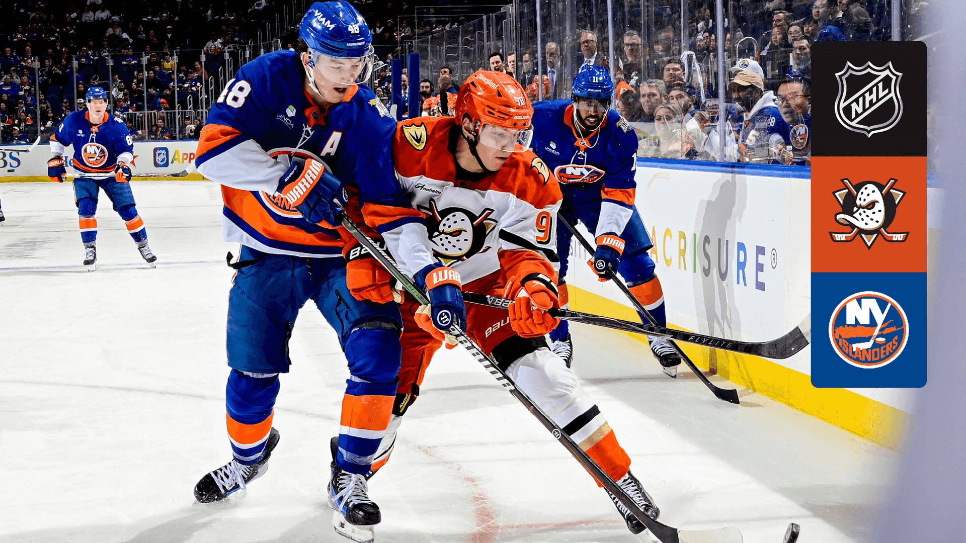 Watch Ducks @ Islanders Live Stream Online | DAZN VI