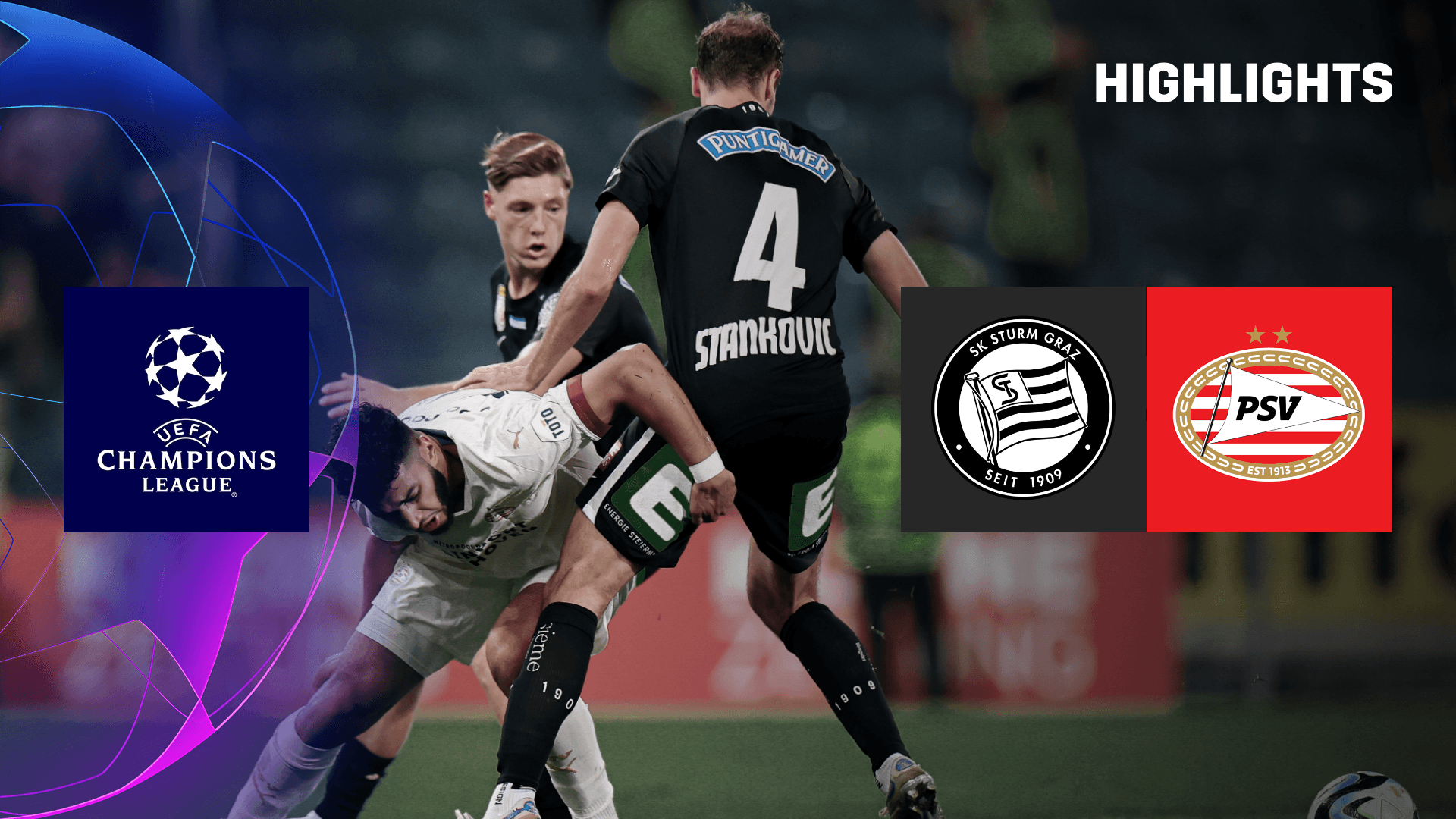 Watch Sturm Graz x PSV Live