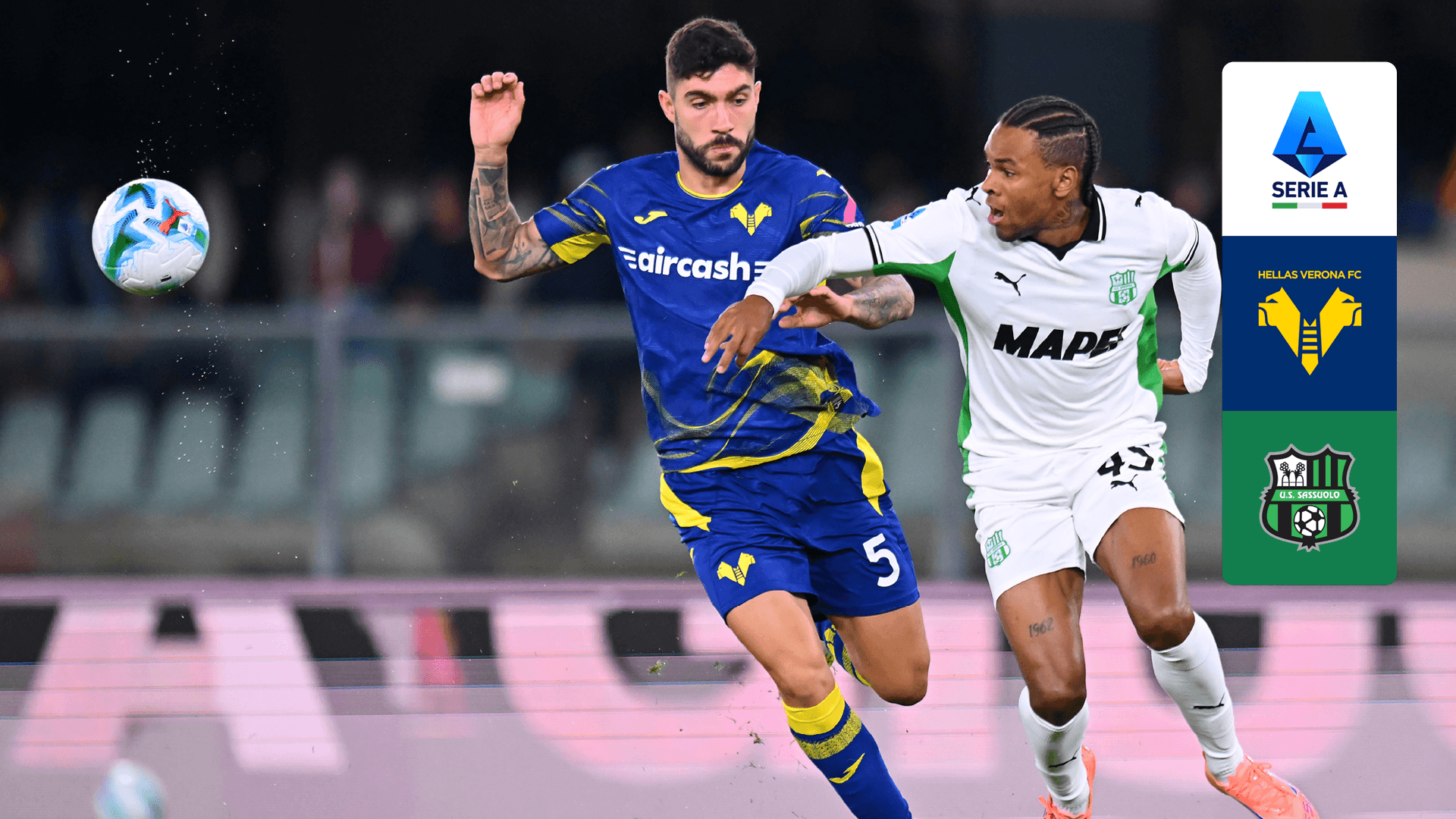 Watch Hellas Verona vs. Sassuolo Live Stream Online | DAZN MC