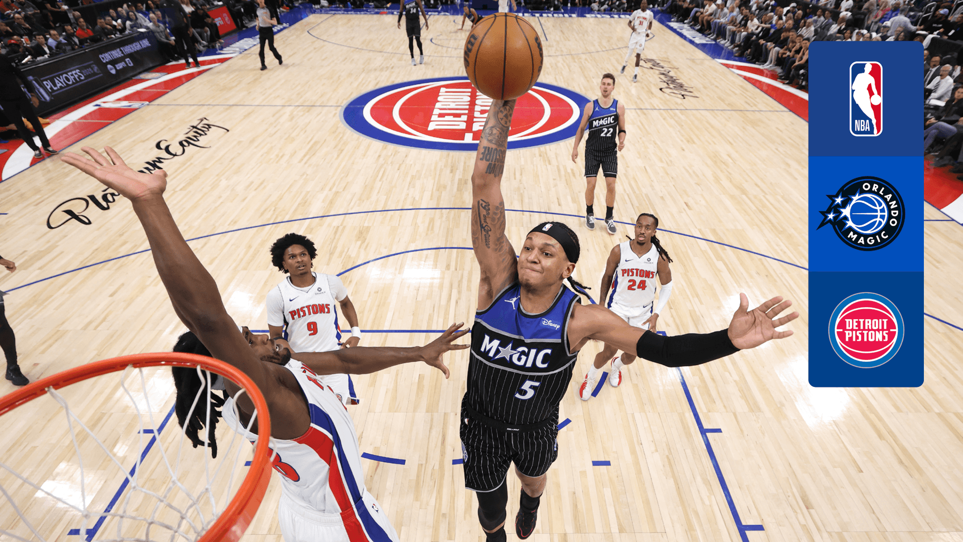 Ver Magic @ Pistons | Partido 2 (1ª Ronda) Online en Directo | DAZN ES