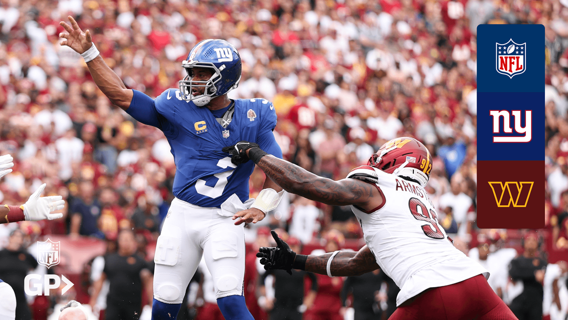 Assista a Giants x Commanders ao vivo | DAZN BR