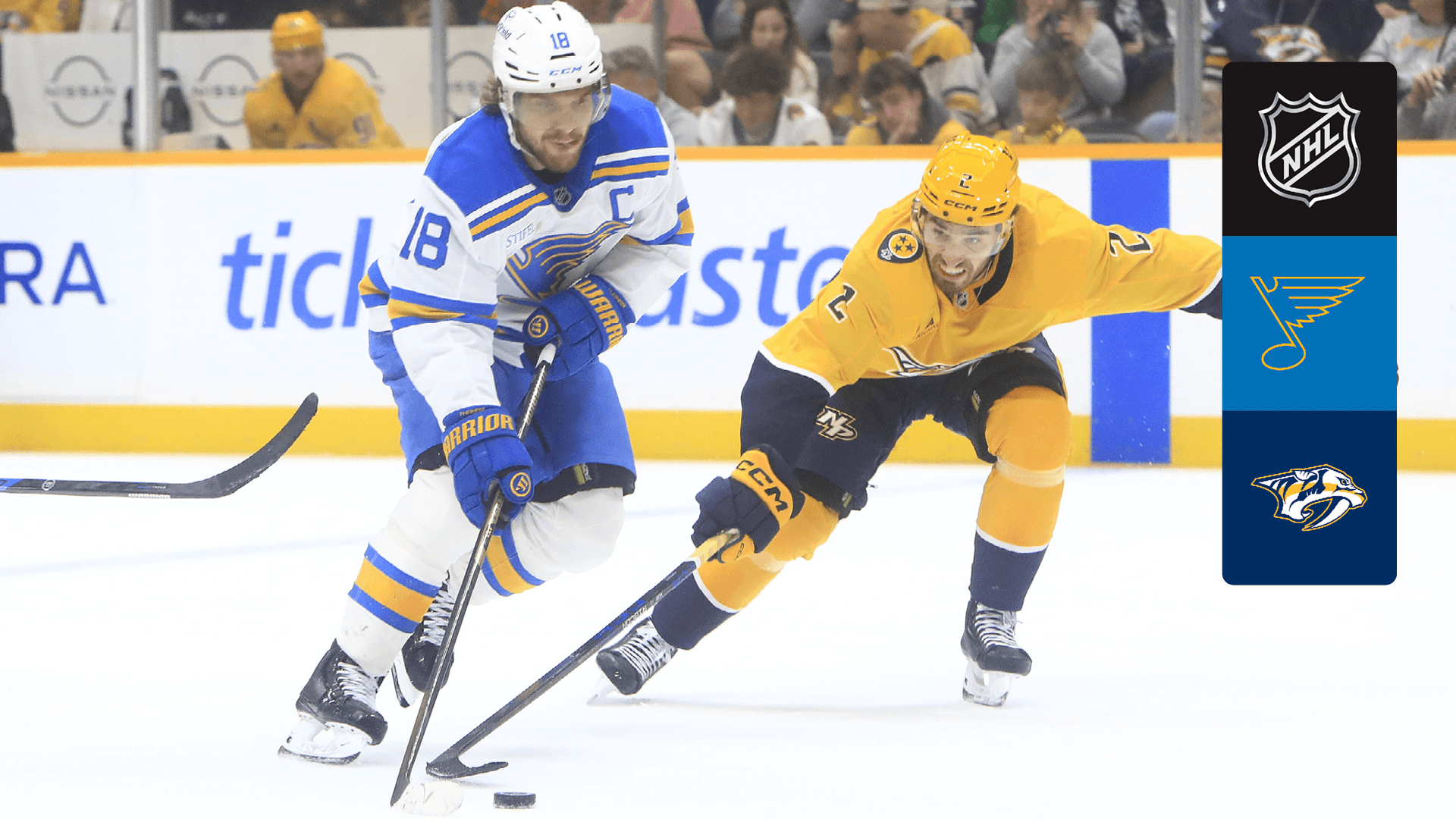 Watch Blues @ Predators Live Stream Online | DAZN MP