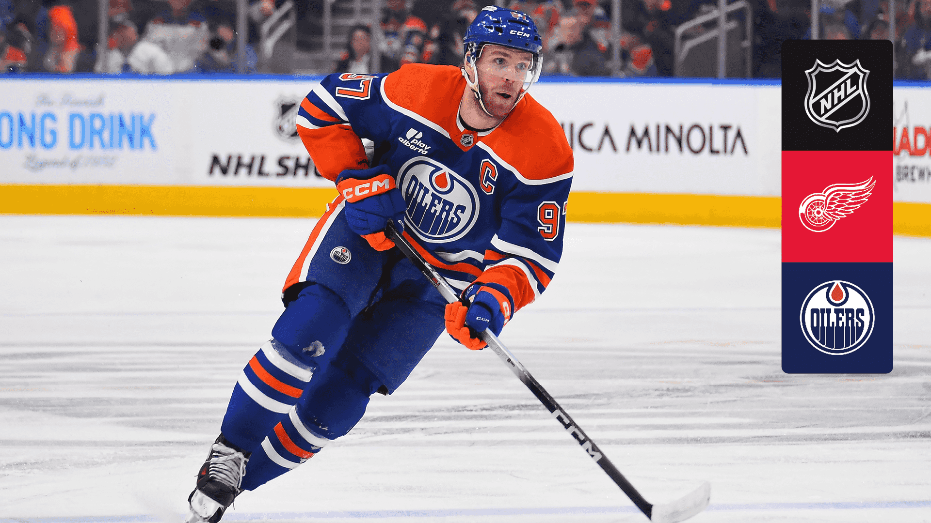 Watch Red Wings @ Oilers Live Stream Online | DAZN ID