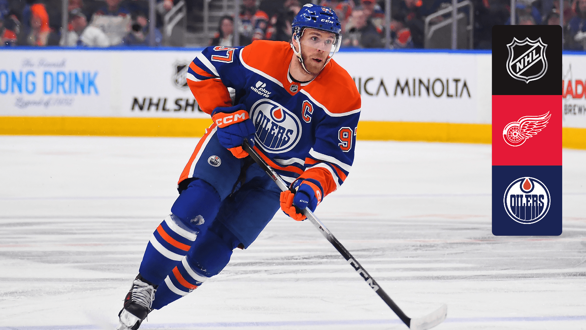 Watch Red Wings @ Oilers Live Stream Online | DAZN GB
