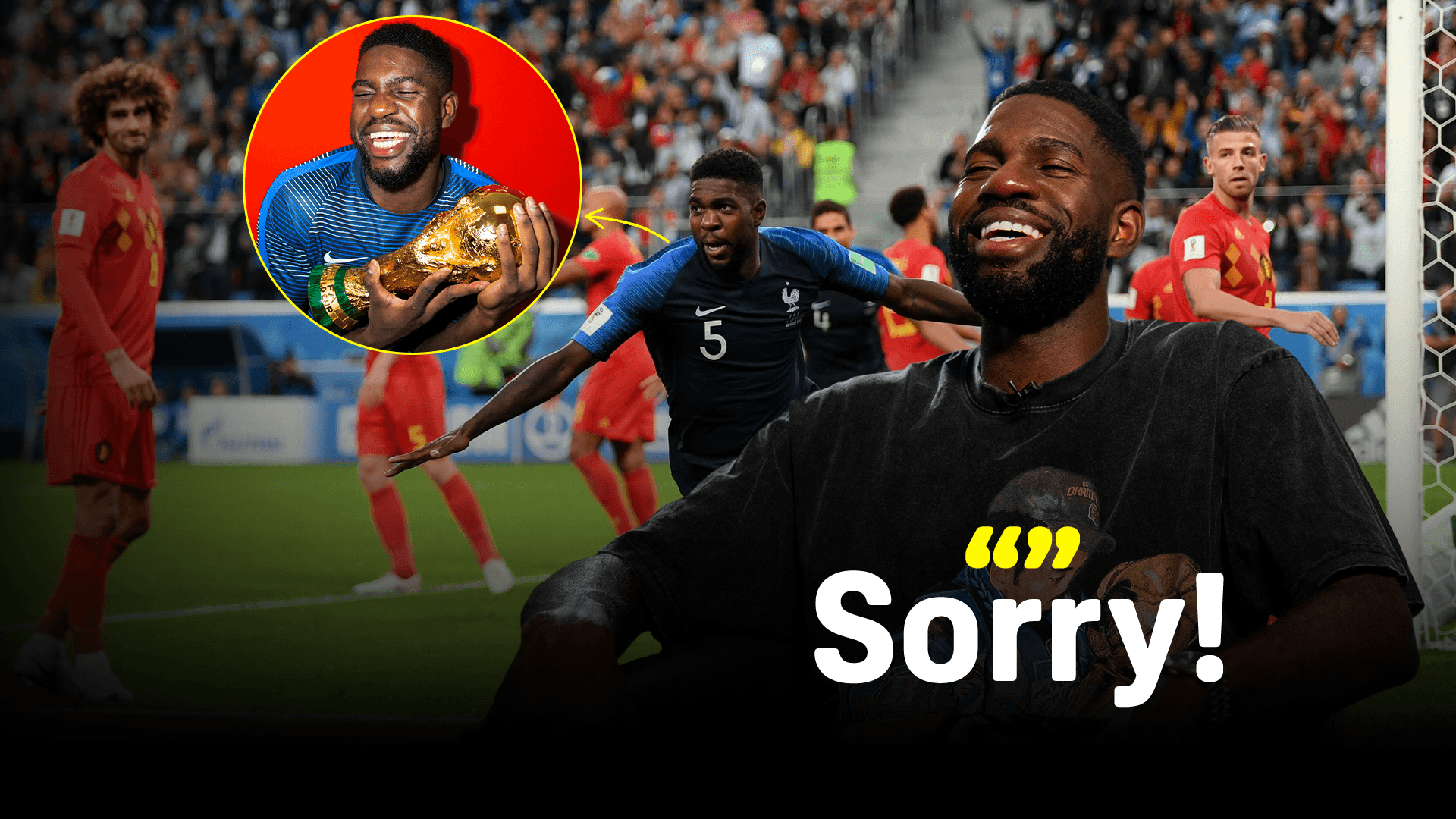 Watch Samuel Umtiti: The man who brought the Red Devils to tears Live ...