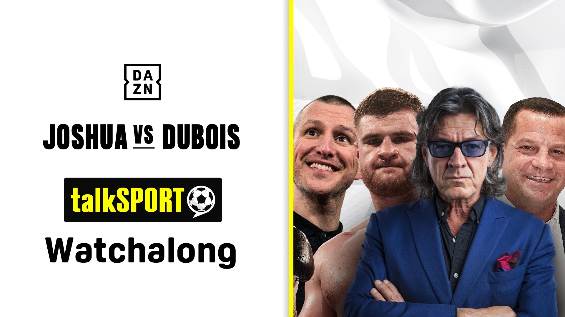 Regarder Joshua vs. Dubois: talkSPORT Watchalong en Direct Live | DAZN CA