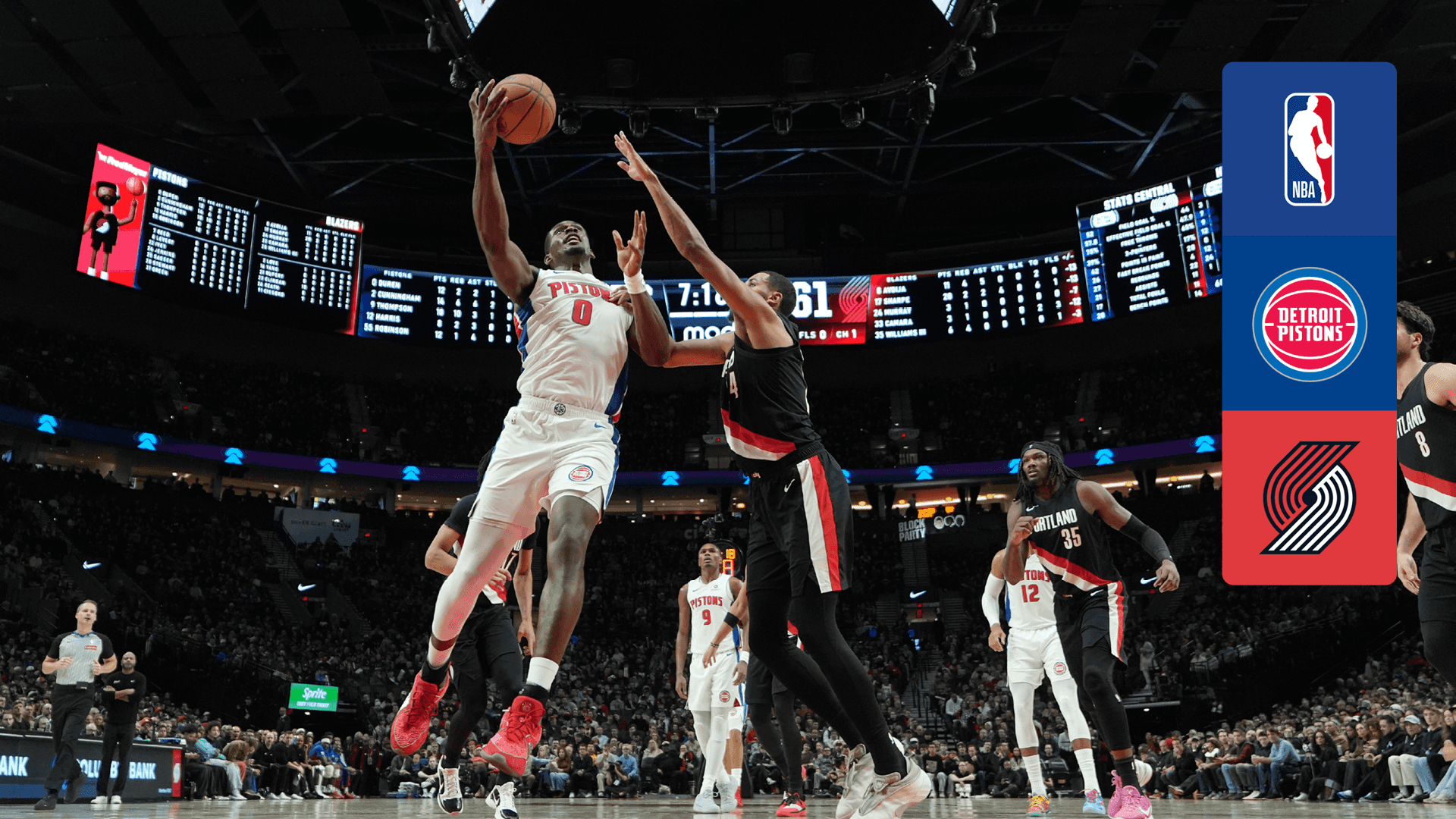 Ver Detroit Pistons @ Portland Trail Blazers Online en Directo | DAZN ES