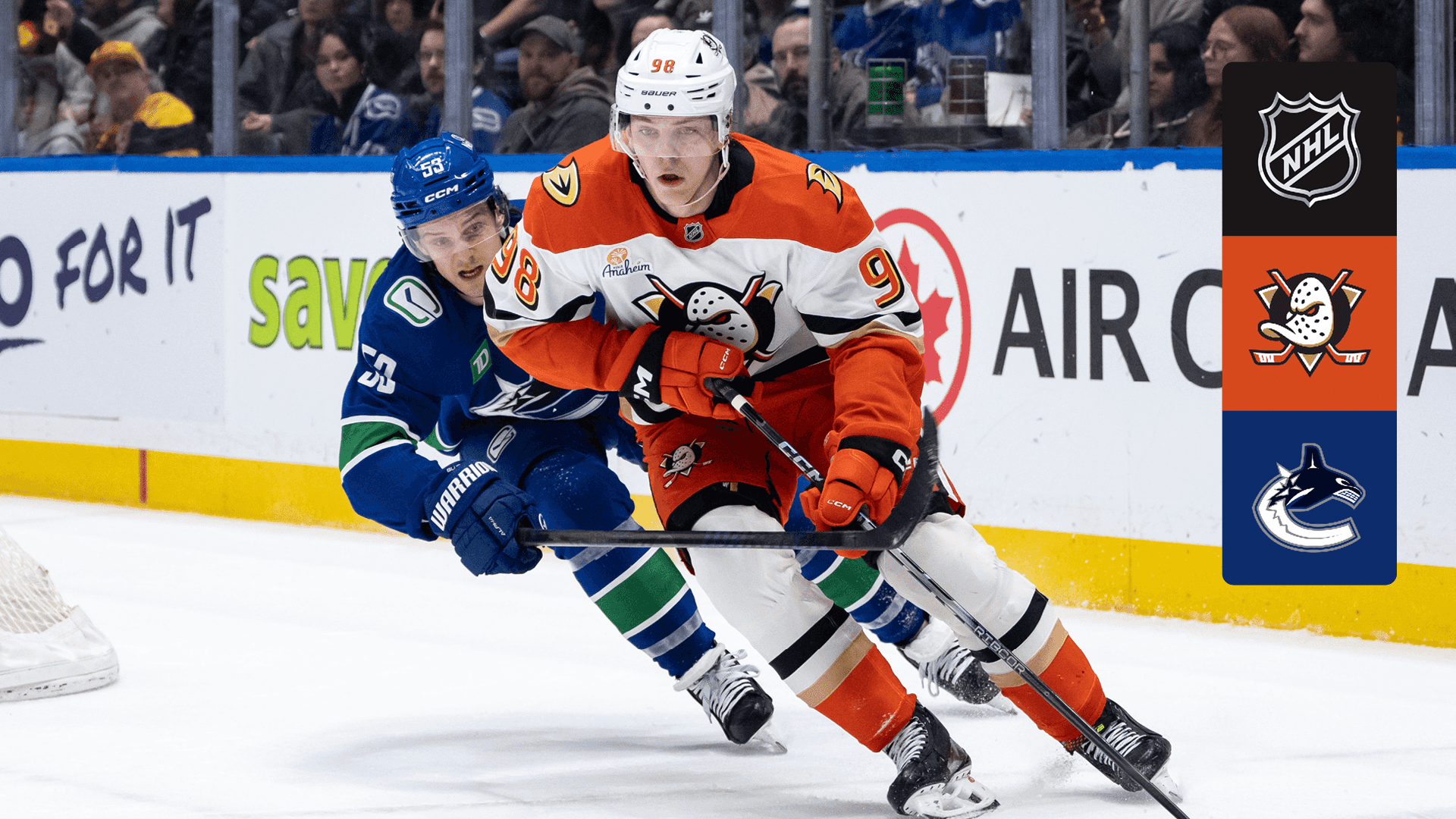 Watch Ducks @ Canucks Live Stream Online | DAZN ID