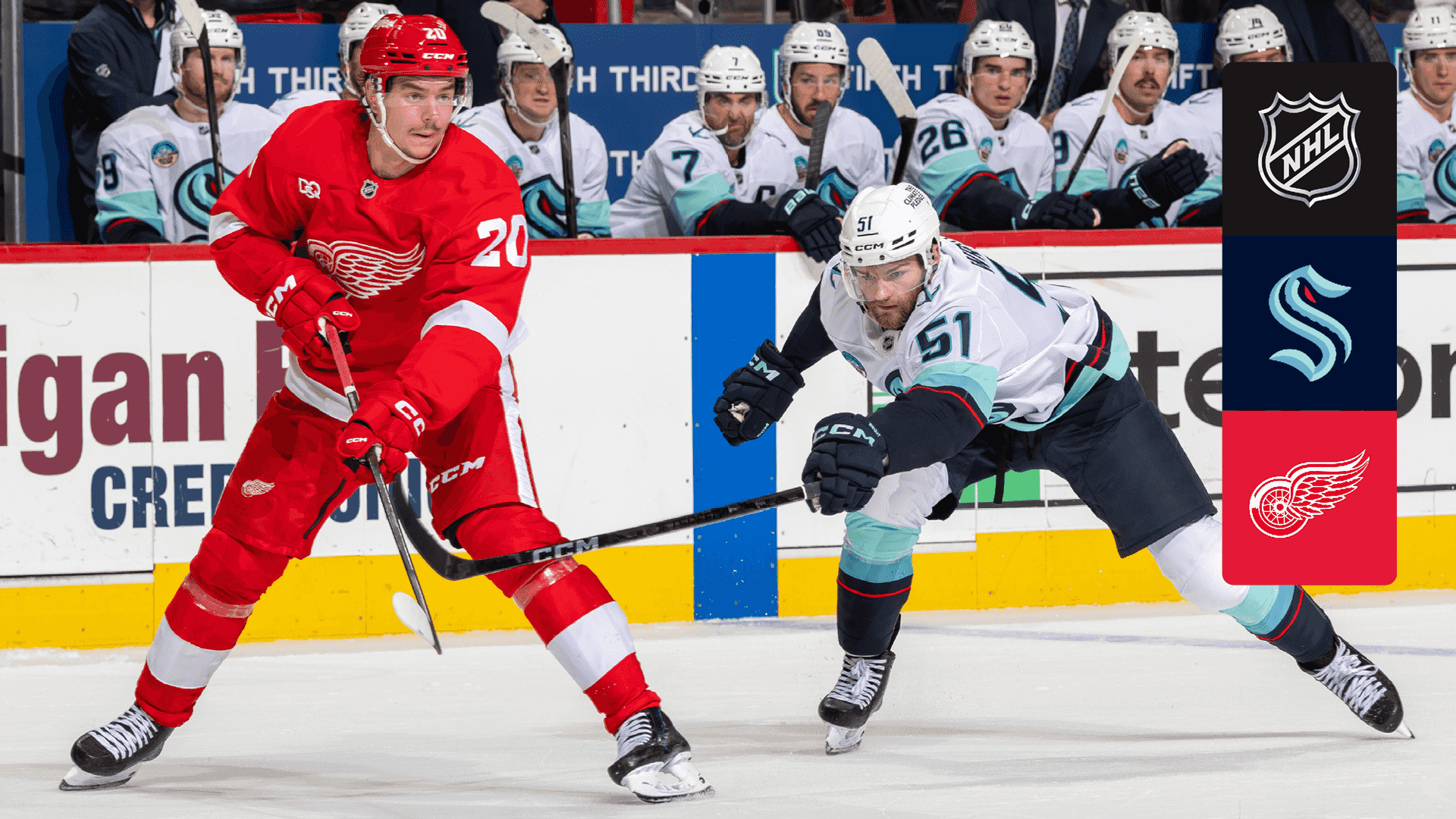 Watch Kraken @ Red Wings Live Stream Online | DAZN BG