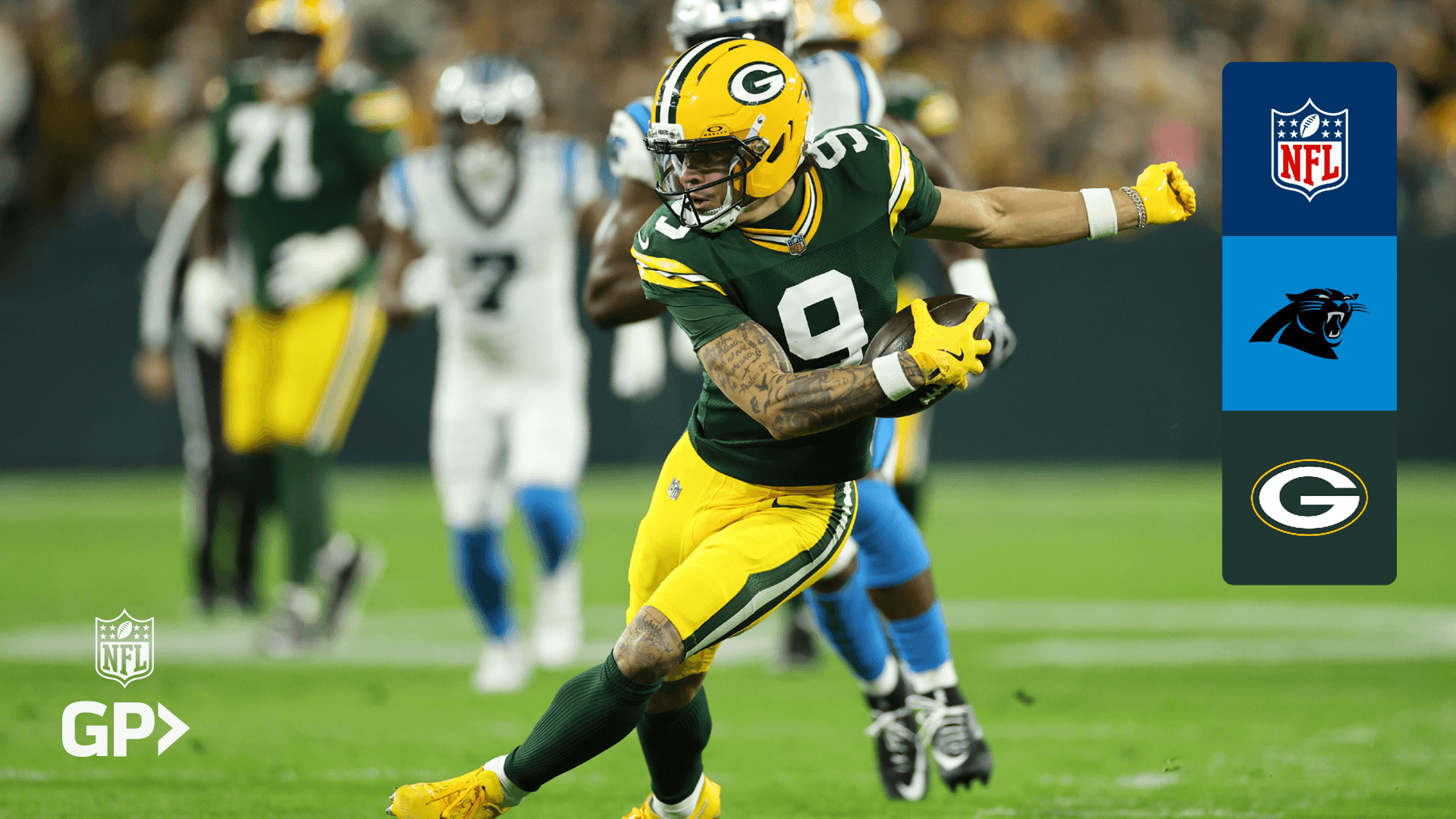 Watch Panthers @ Packers (US., French, German, Japanese, Portuguese ...