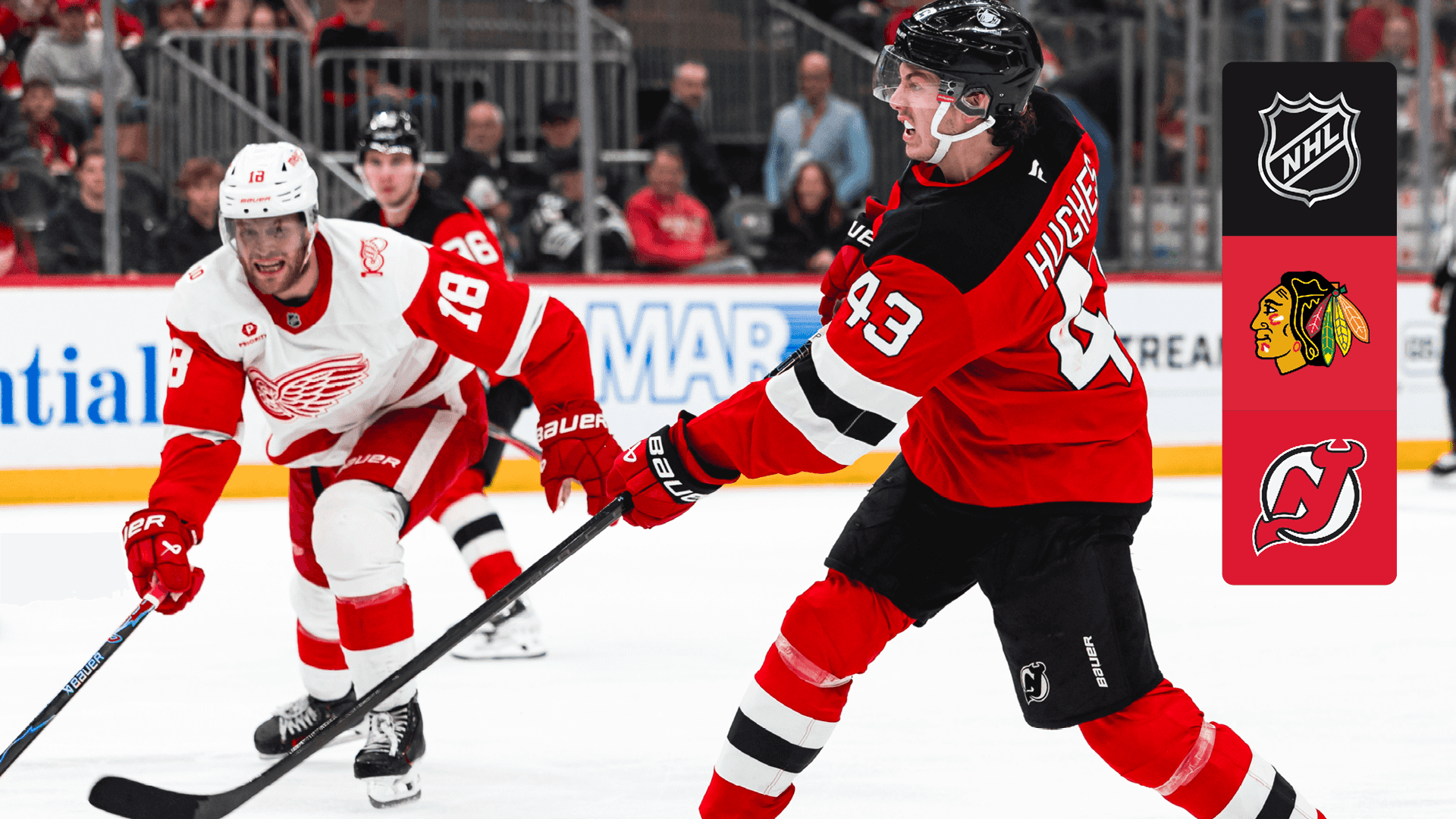 Watch Red Wings @ Devils Live Stream Online | DAZN IN