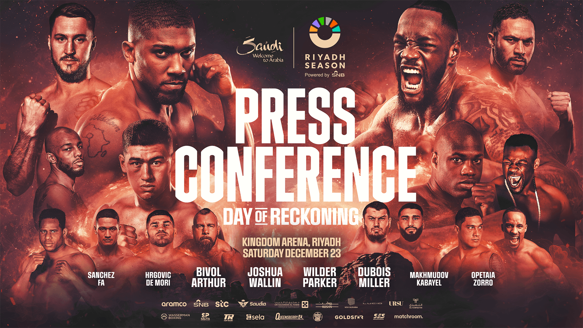 Watch Day of Reckoning Press Conference Live Stream DAZN MU