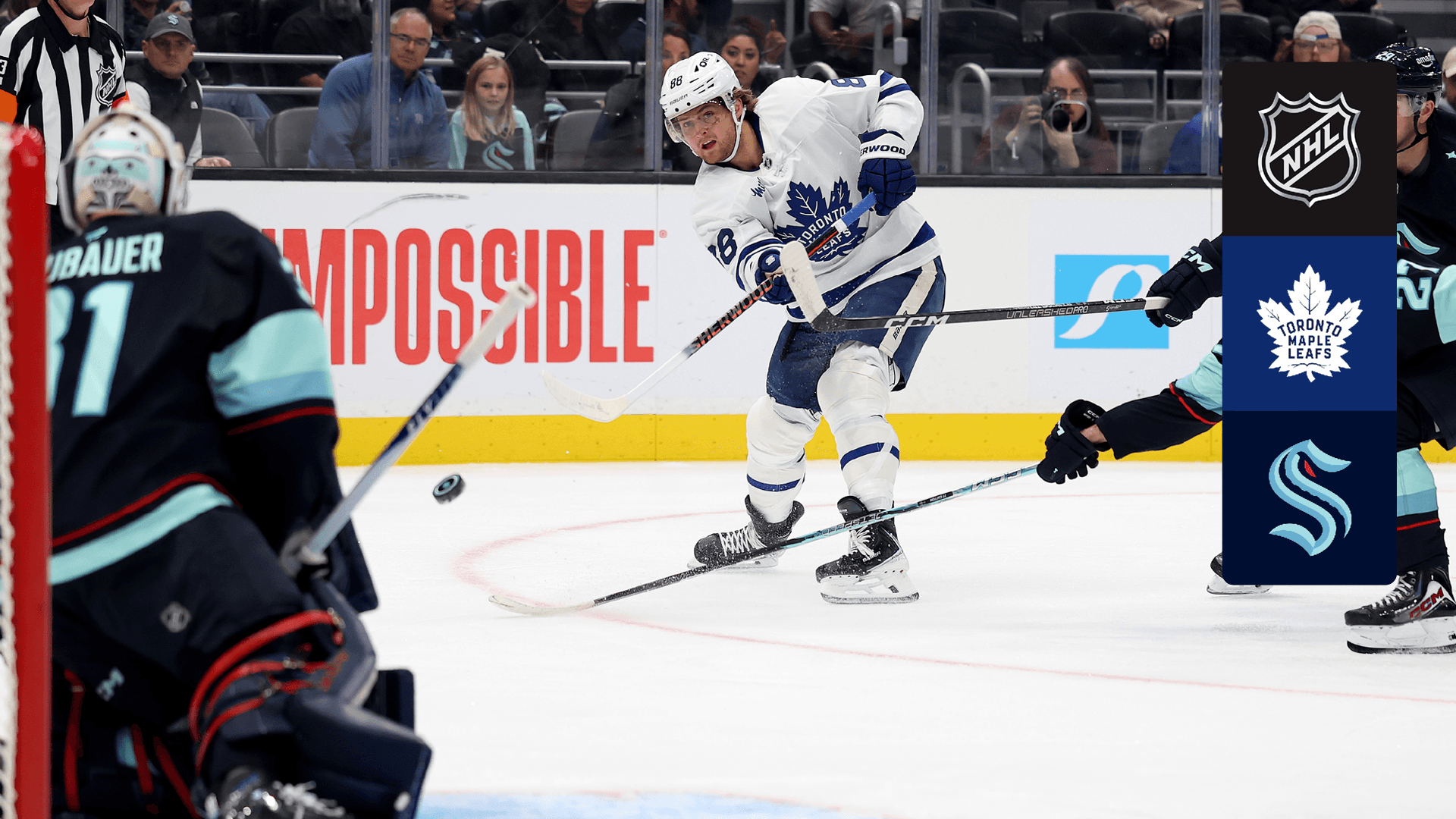 Watch Maple Leafs @ Kraken Live Stream Online | DAZN GS