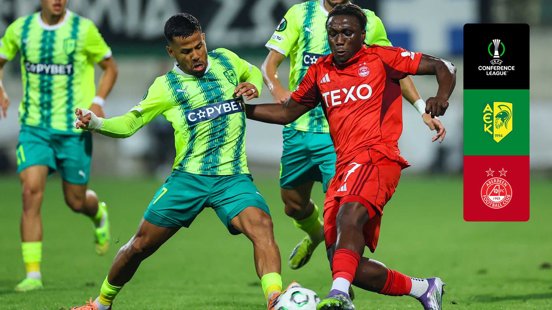 Vê AEK Larnaca x Aberdeen em Direto Online | DAZN PT