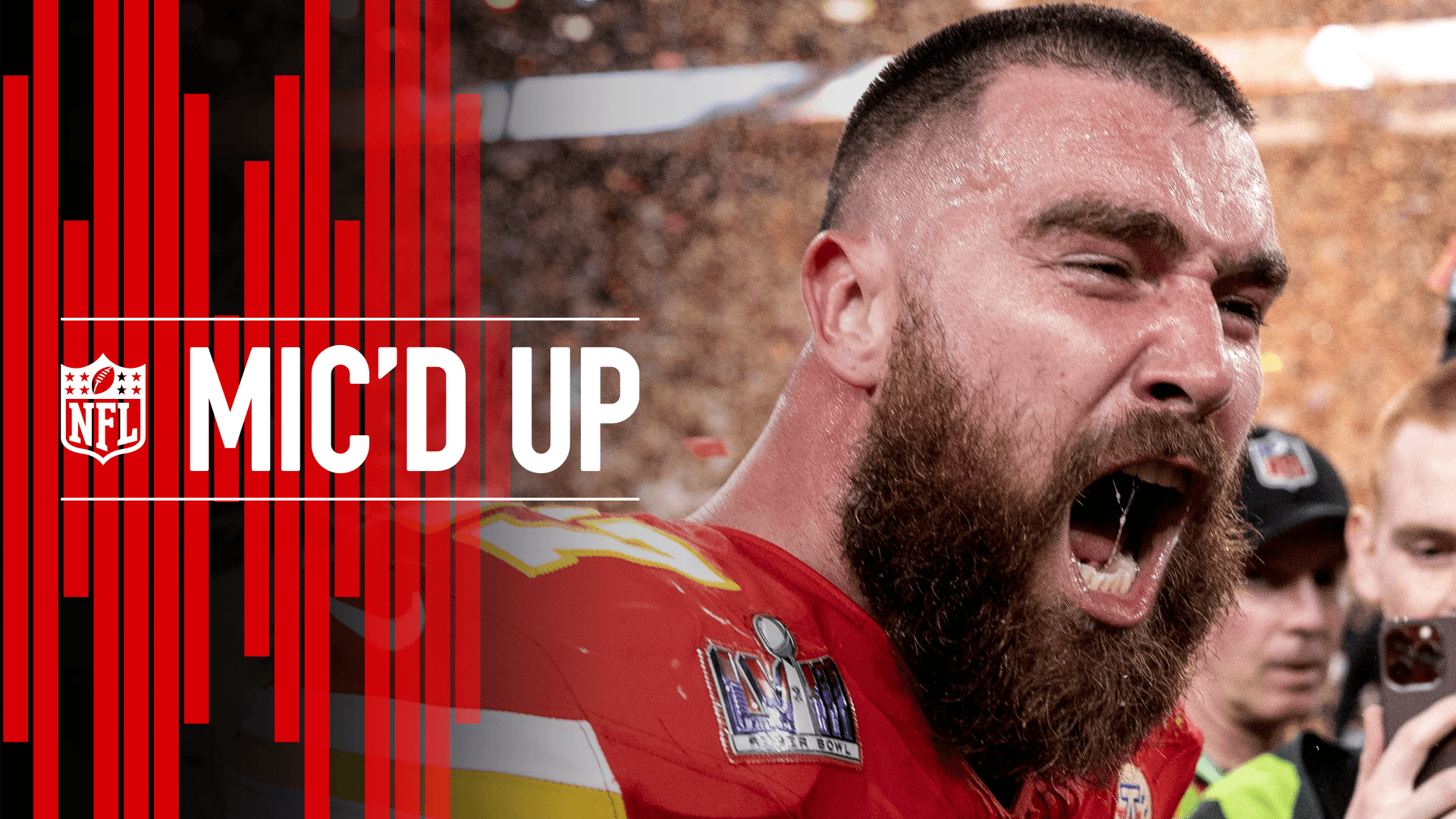 شاهد Mic'd Up: Super Bowl LVIII على الإنترنت | DAZN JO