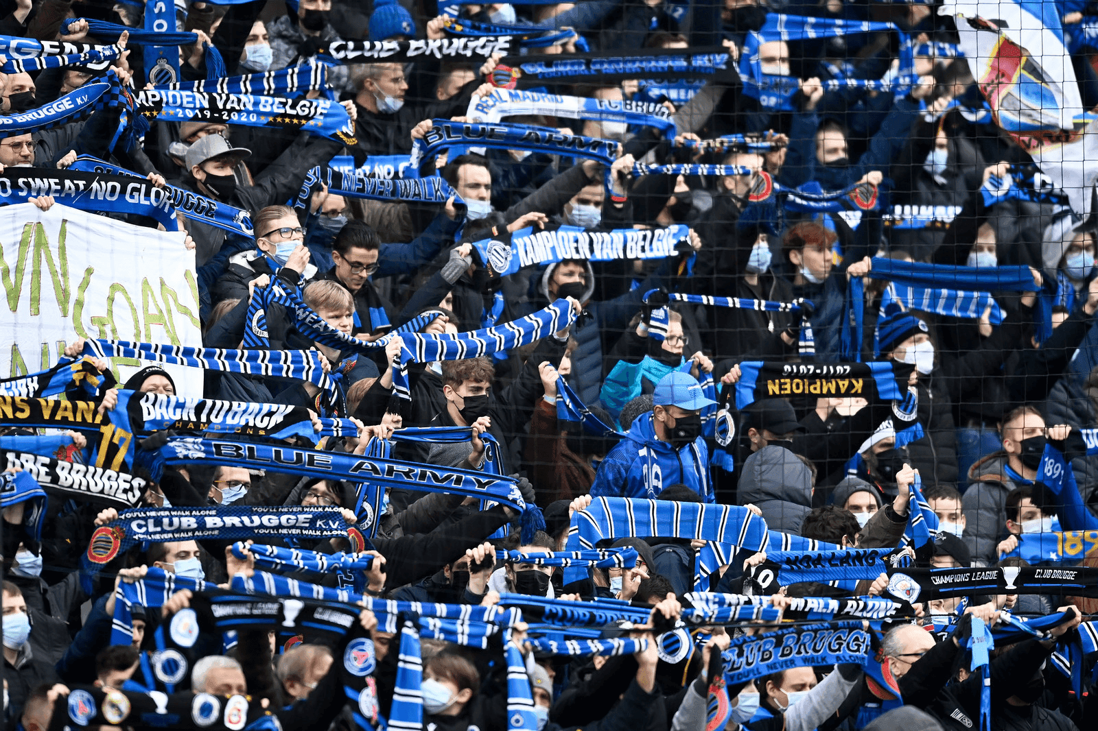 Club Brugge fans, Fans support Club Brugge football team as…