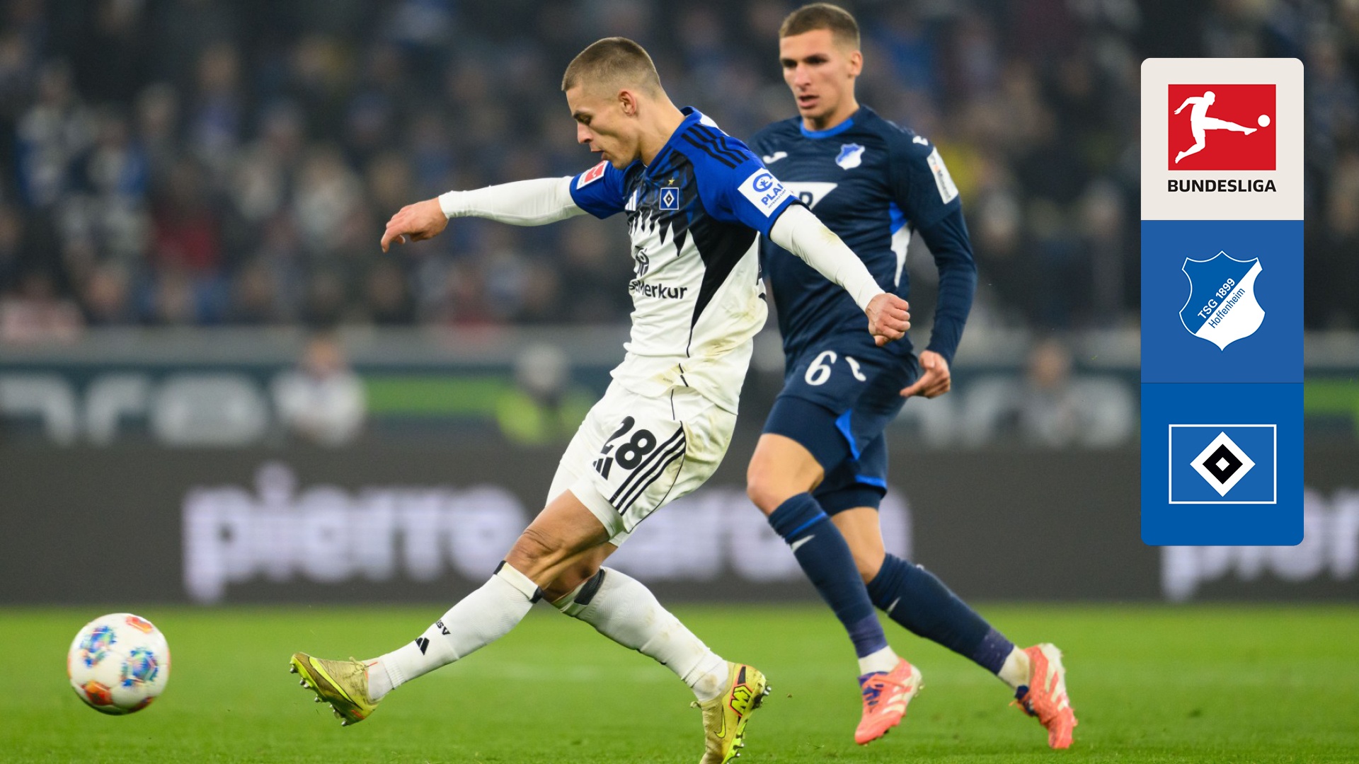 ホッフェンハイム vs ハンブルガーSV : 第14節 (町田浩樹) をライブ