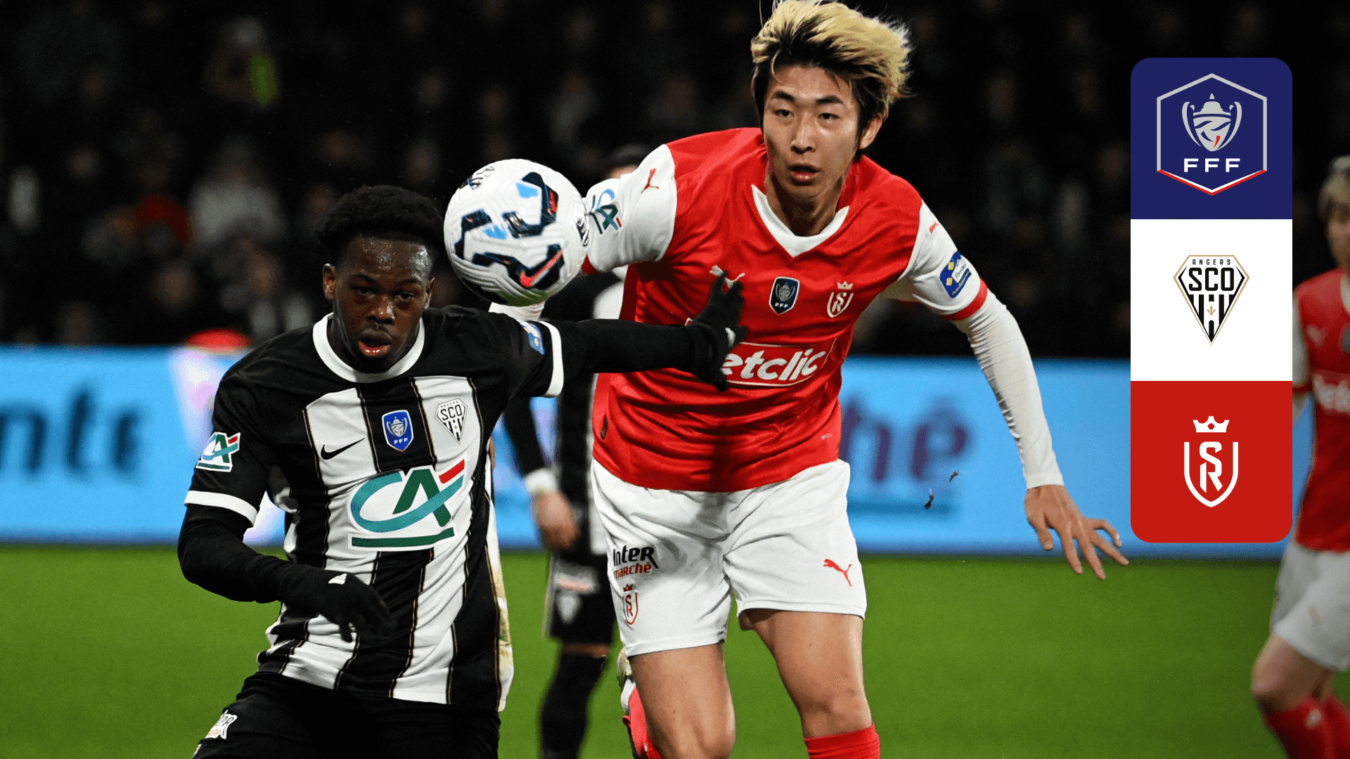 アンジェ vs スタッド・ランス : 準々決勝 (伊東純也、中村敬斗、関根