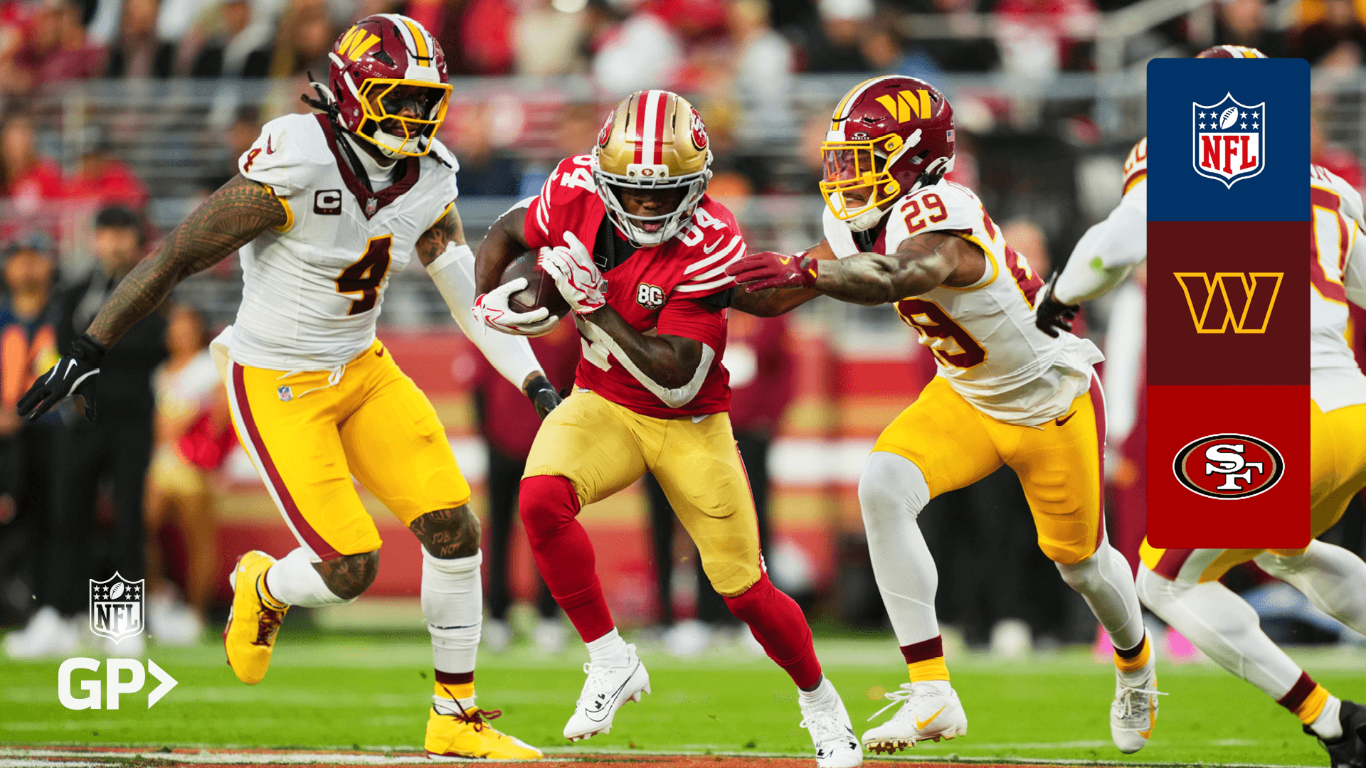 Vê MNF Playbook: Commanders @ 49ers em Direto Online | DAZN PT