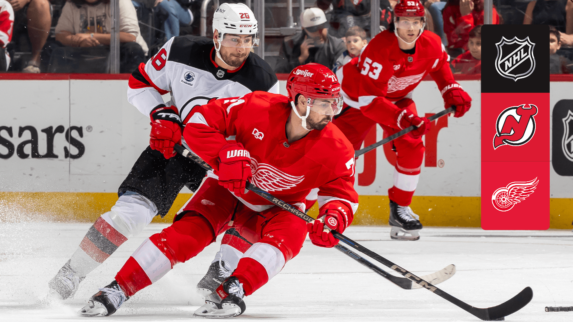 Watch Devils @ Red Wings Live Stream Online | DAZN LB