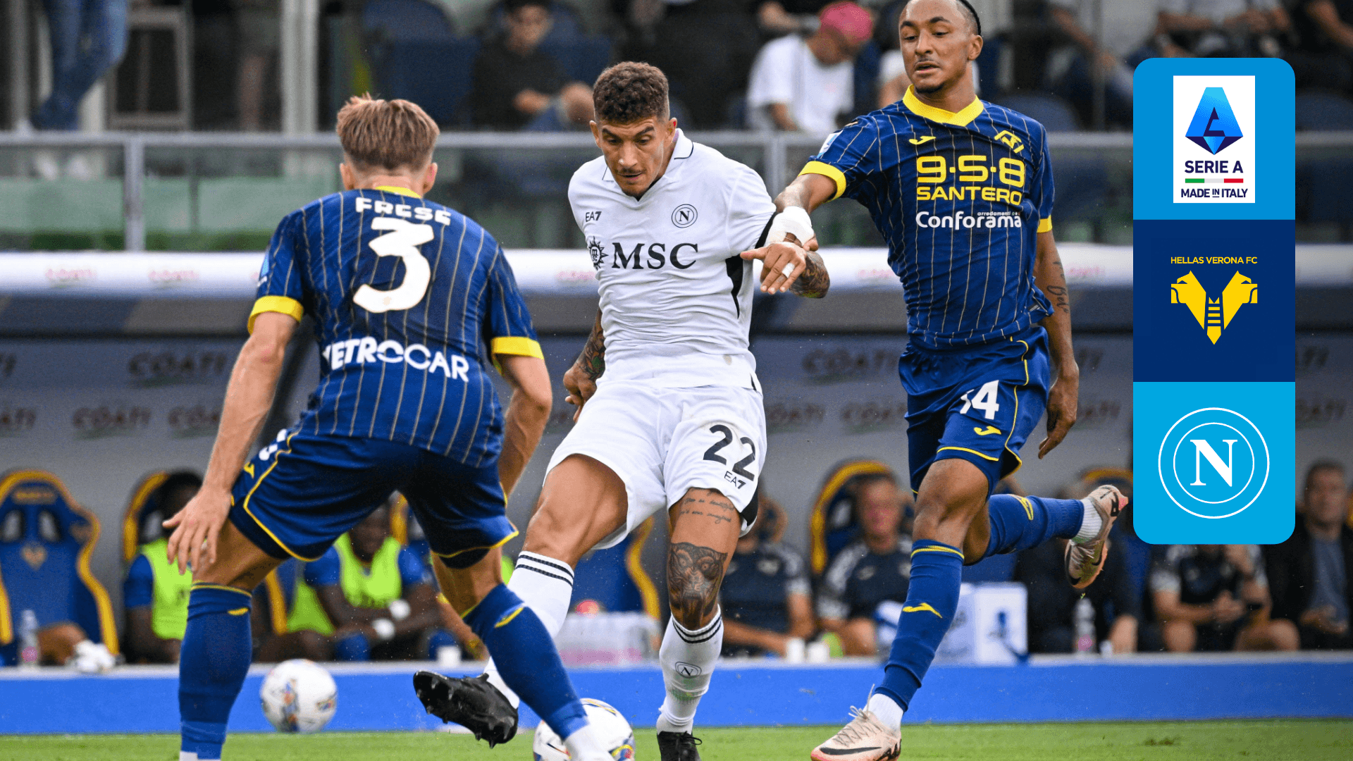 Watch Hellas Verona - Napoli (Italian Commentary) Live Stream | DAZN DE
