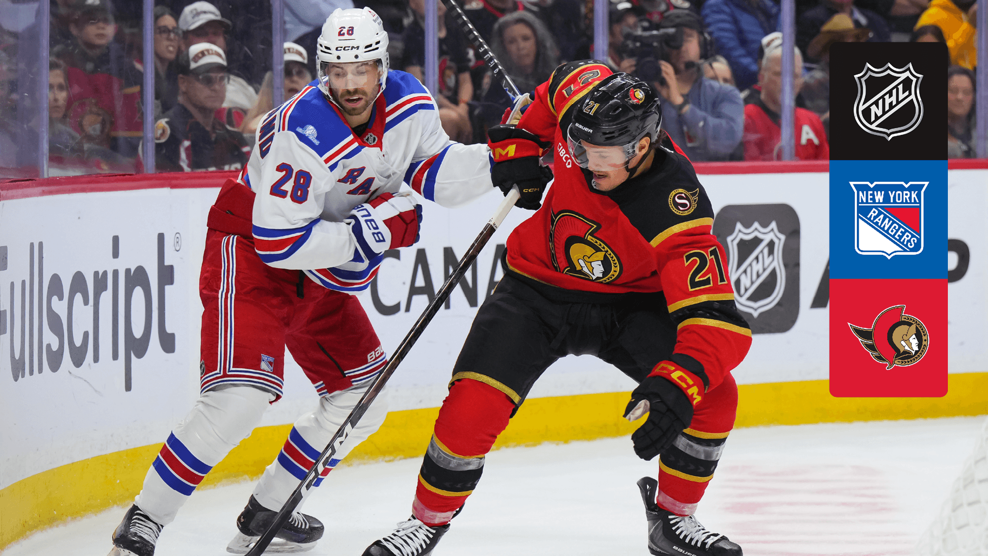 Watch Rangers @ Senators Live Stream Online | DAZN MP