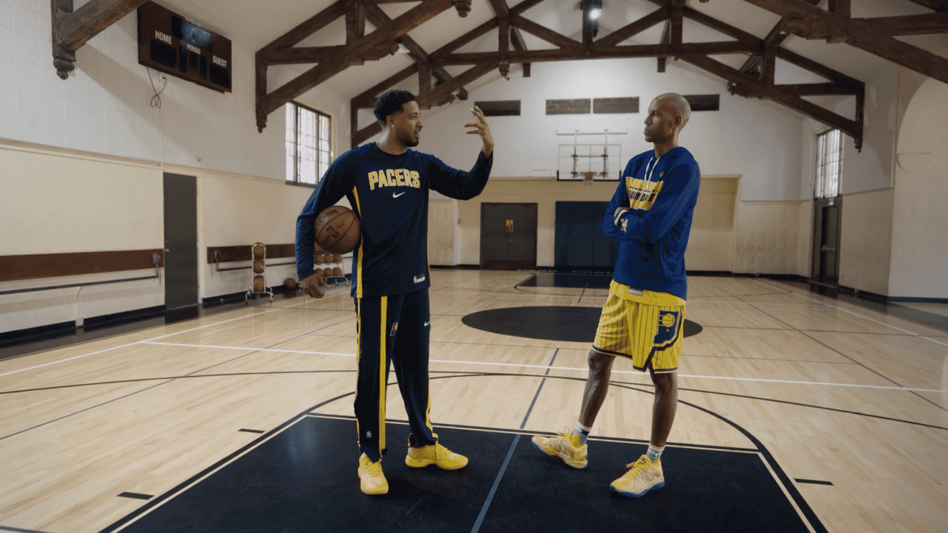 Watch Tyrese Haliburton and Reggie Miller Take the Court Together Live ...