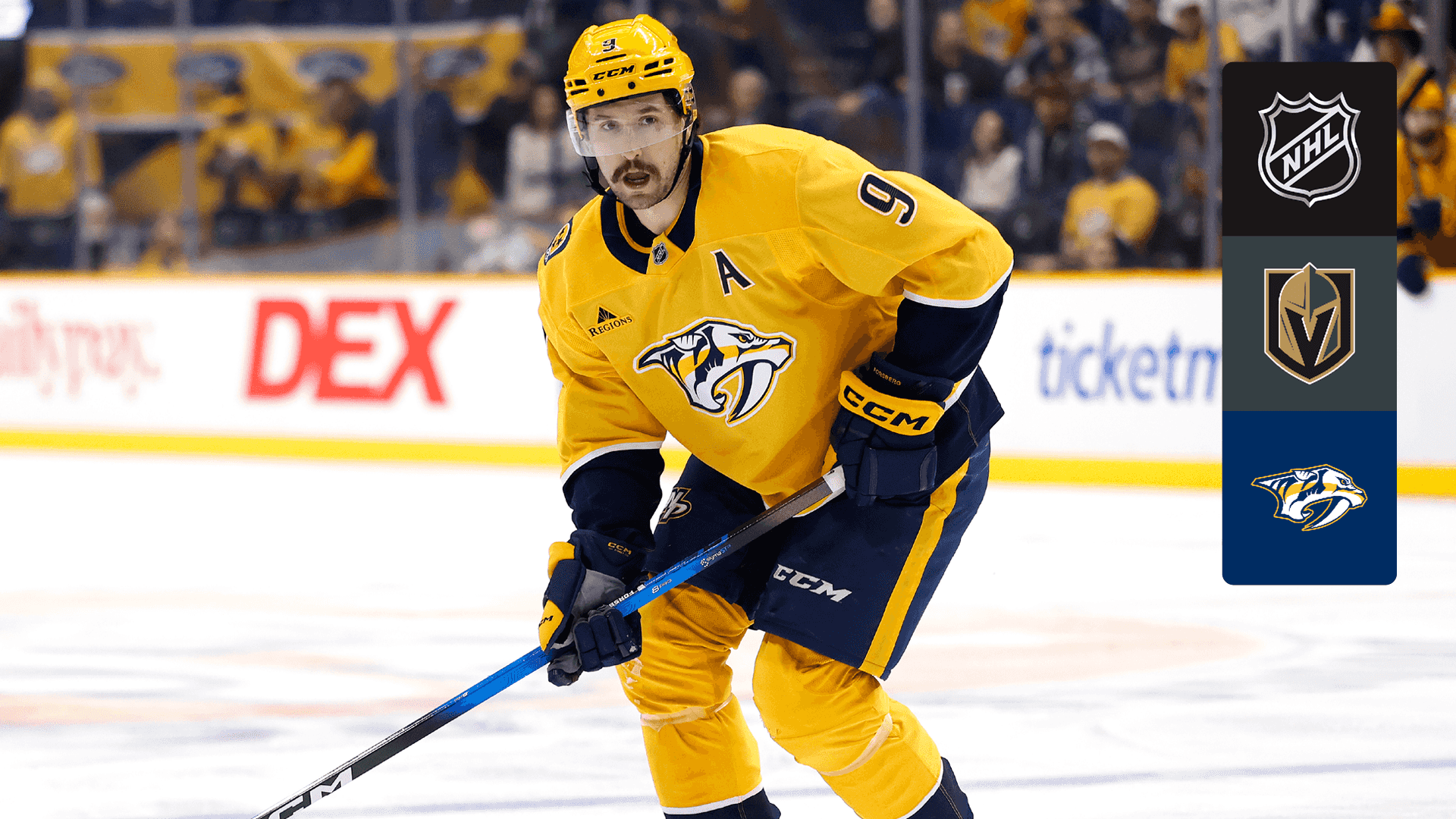 Watch Golden Knights @ Predators Live Stream Online | DAZN GB