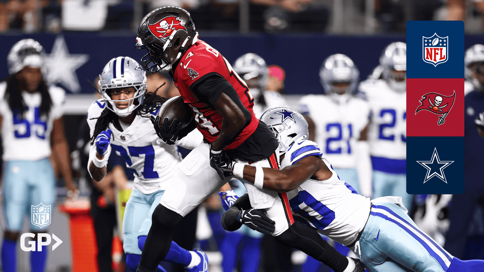 Watch Buccaneers @ Cowboys (US., French, German, Japanese, Portuguese ...
