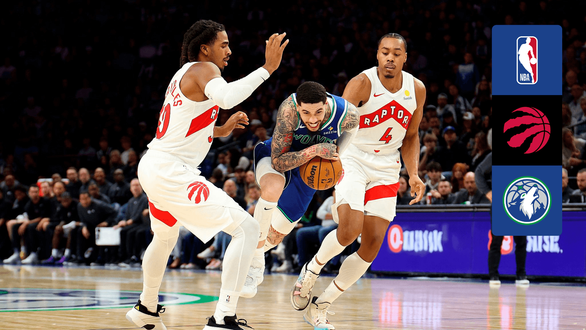 Watch Toronto Raptors @ Minnesota Timberwolves Live Stream Online | DAZN ES