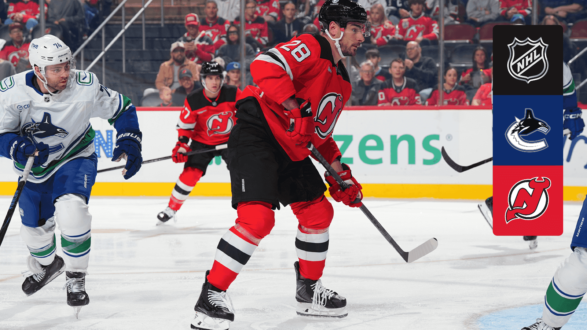 Watch Canucks @ Devils Live Stream Online | DAZN SJ