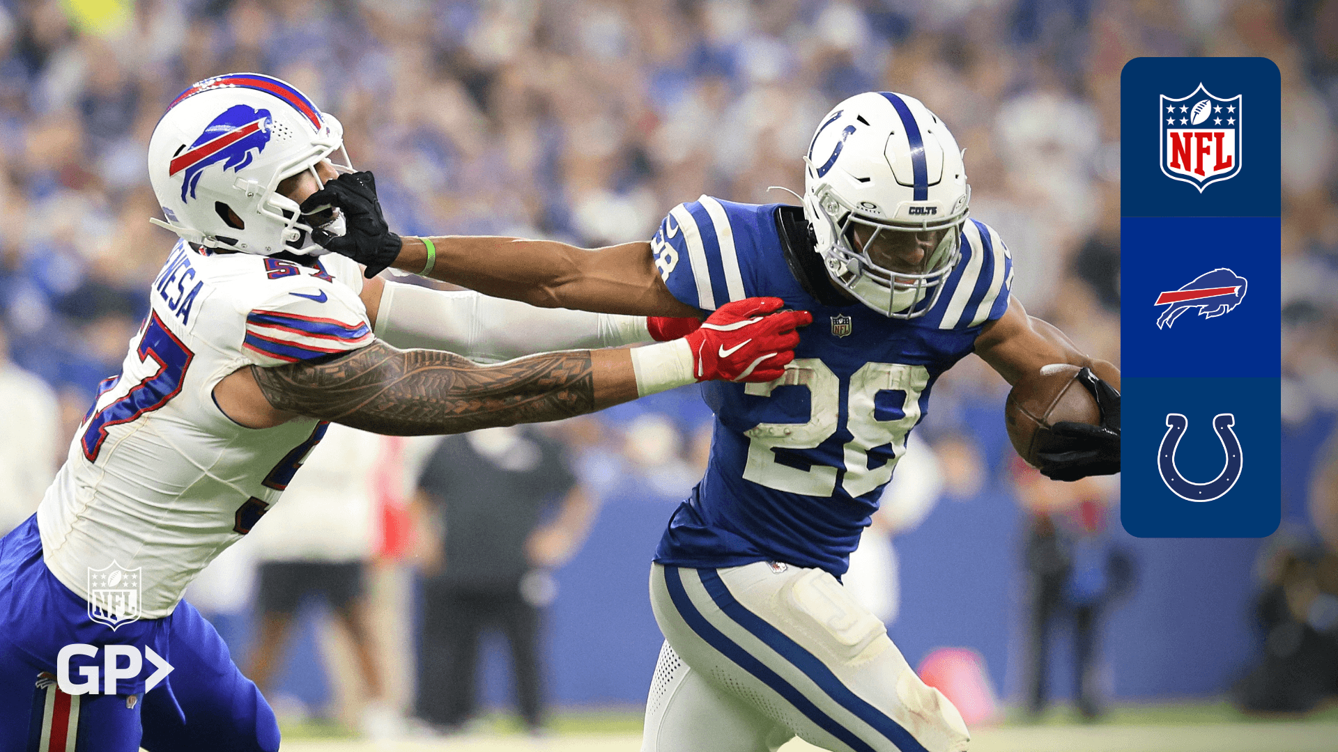 شاهد البث المباشر لـ Bills @ Colts | DAZN PS