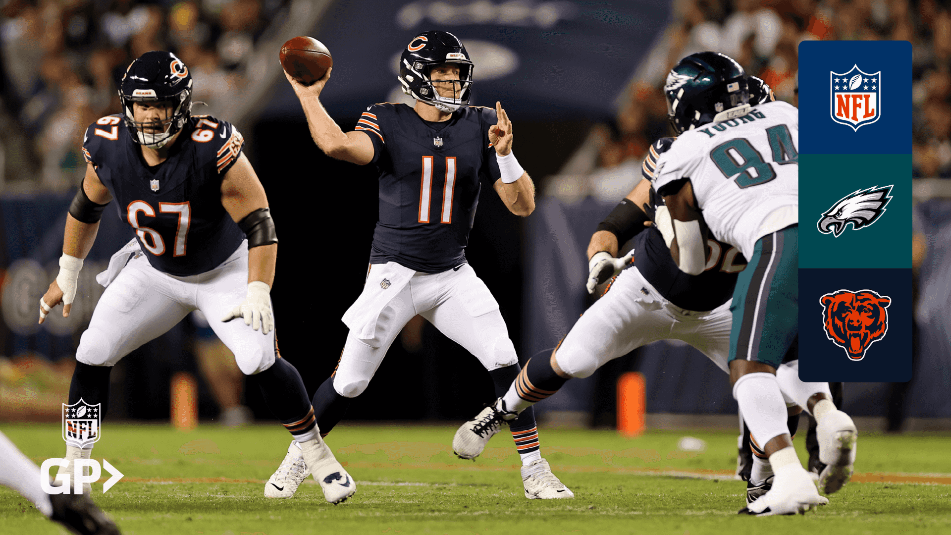 Watch Eagles @ Bears Live Stream Online | DAZN DJ