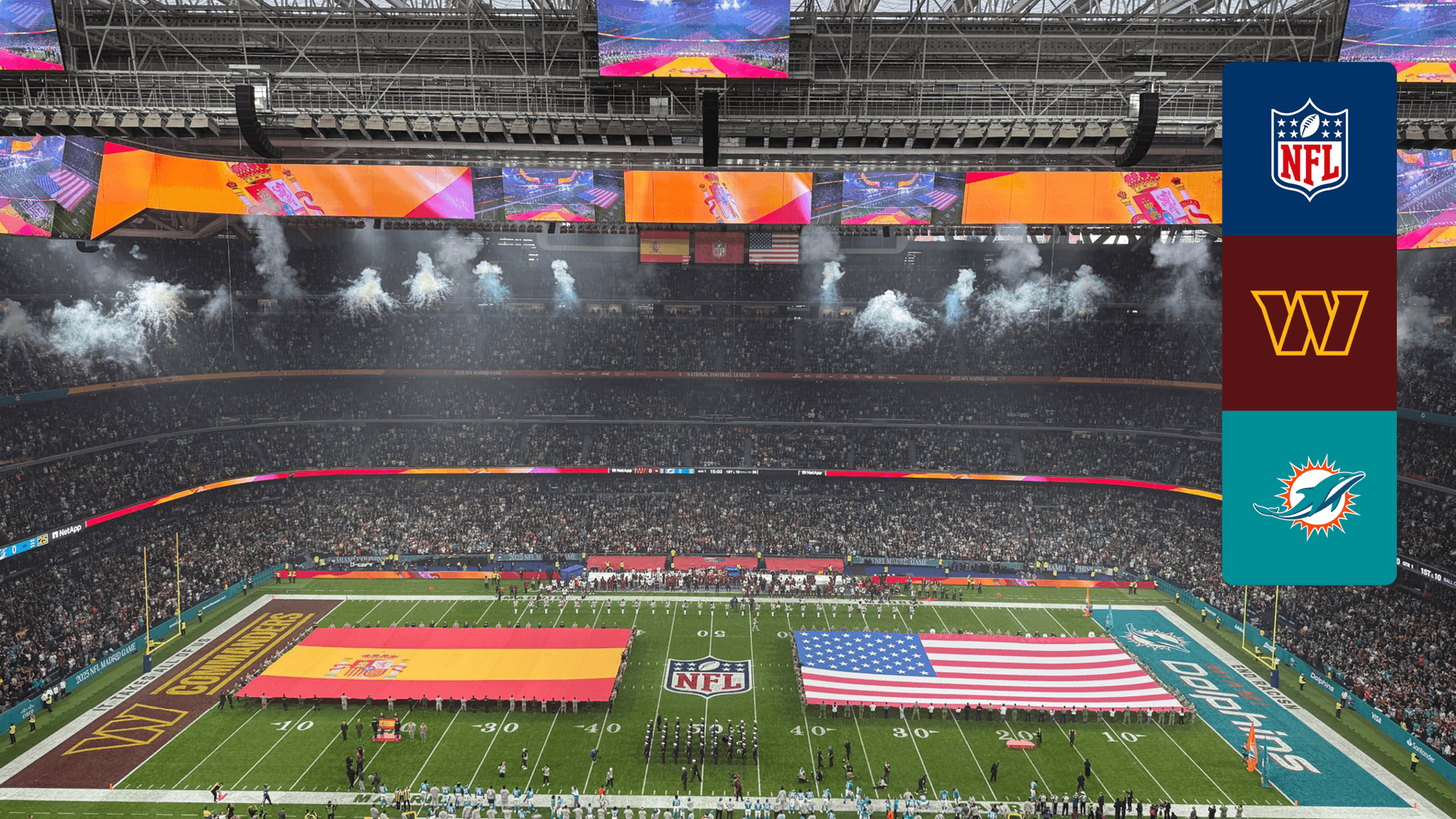 Watch Ceremony of the national anthems of the United States and Spain
