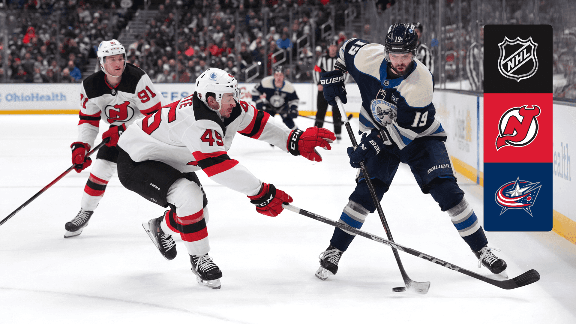 Watch Devils @ Blue Jackets Live Stream Online | DAZN GB