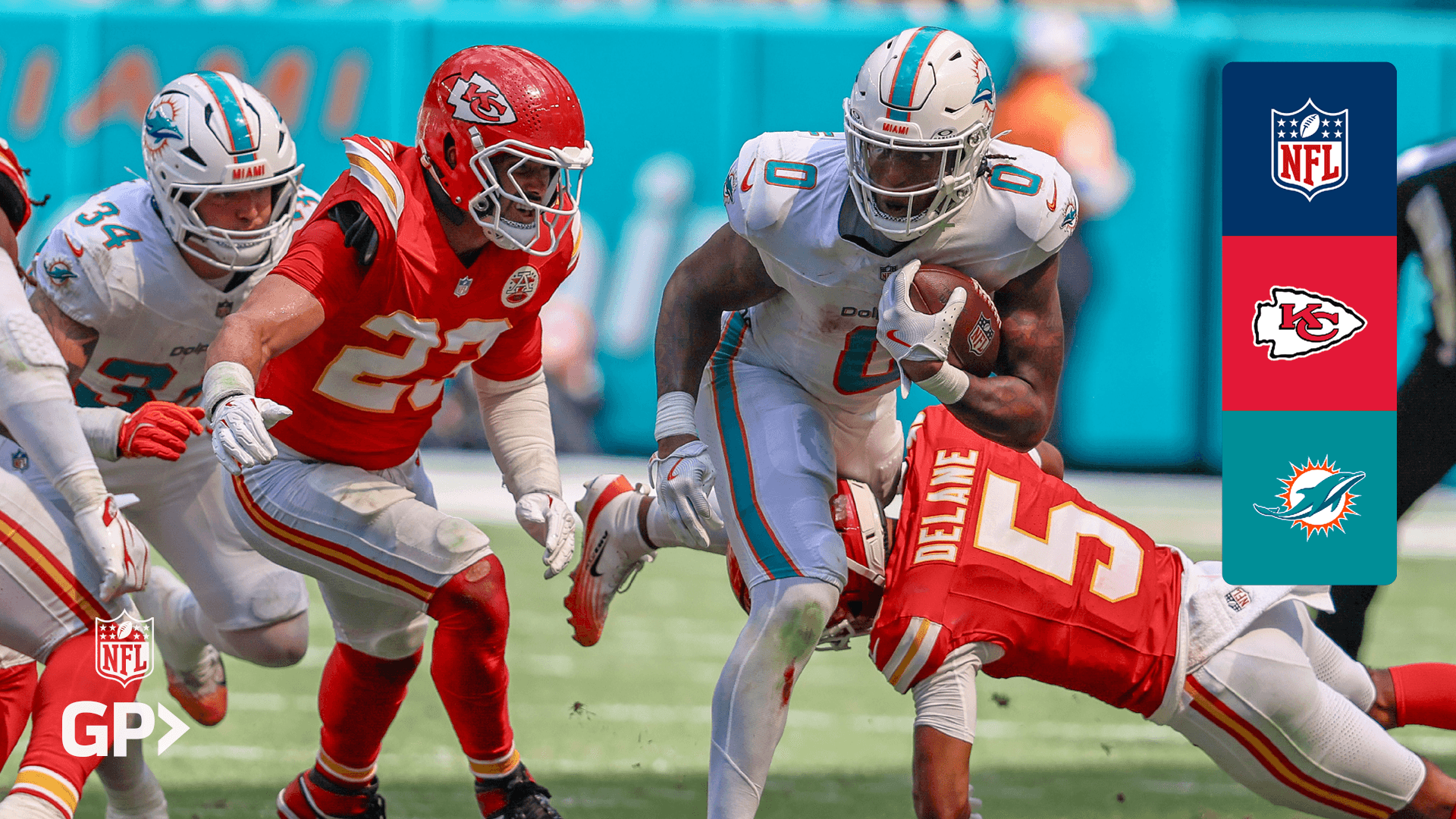 Watch Chiefs @ Dolphins Live Stream Online | DAZN FR