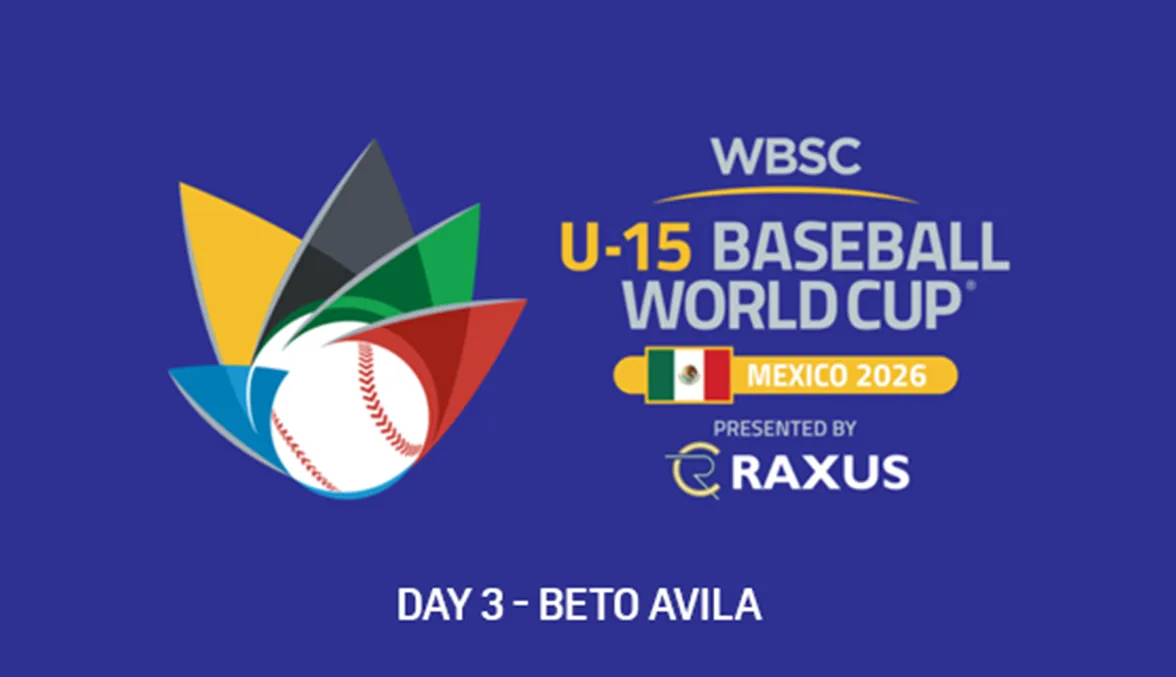 DAZN | Baseball | U15 Baseball World Cup 2026 - Day 3 - Beto Avila